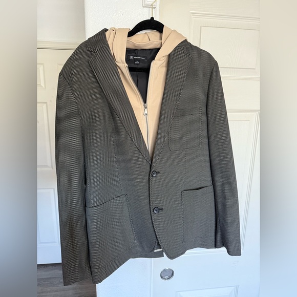 INC International Concepts Black and Tan Blazer - Picture 1 of 2